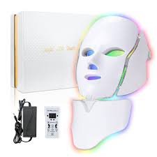 Maschera Facciale LED Terapia Luce 7 Colori per Acne e Cura della Pelle