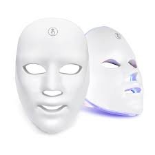 Maschera Viso LED Senza Fili con Terapia a 7 Colori